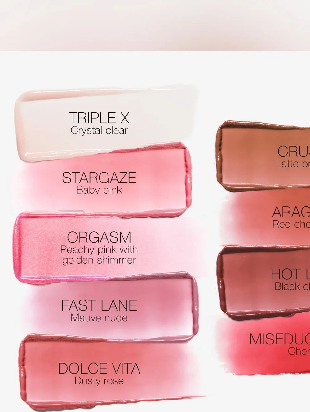 Stargaze NARS Afterglow Baby Pink Lip Balm Brand New Boxed Full Size